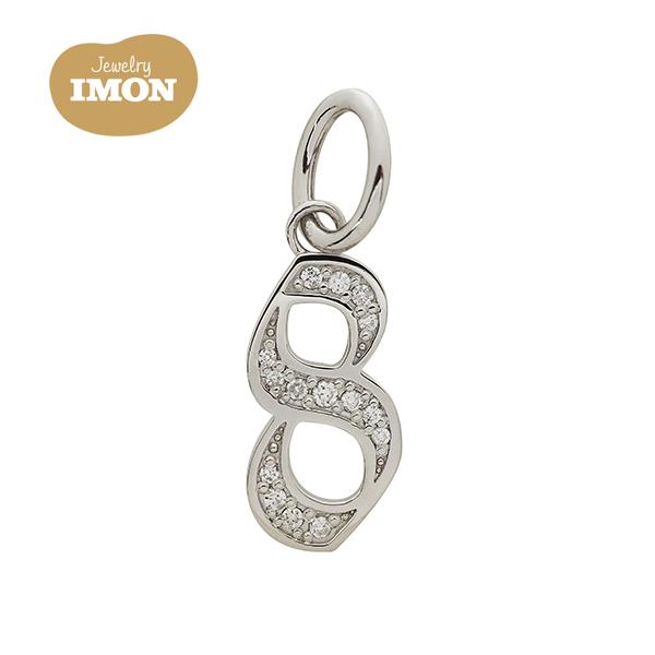 新品」PT900 ナンバー 8 エイト 数字 ダイヤモンド付 プラチナ