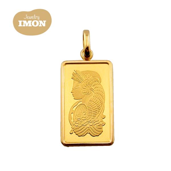新品」純金 K24 コルヌコピア インゴット 5g K18 枠 ペンダント