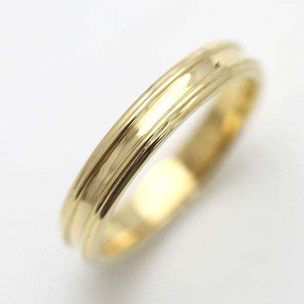 結婚指輪 ゴールド レディース 単品 シンプル K10YG シンプルリング 2