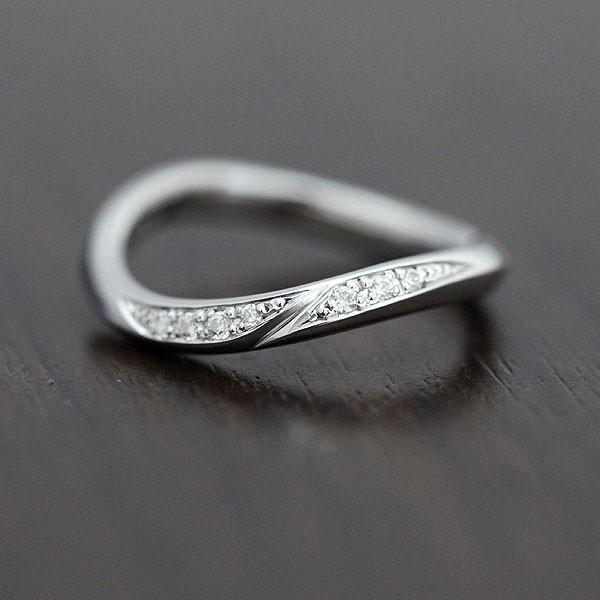 新品】K10WG ダイヤモンド リング 0.07CT