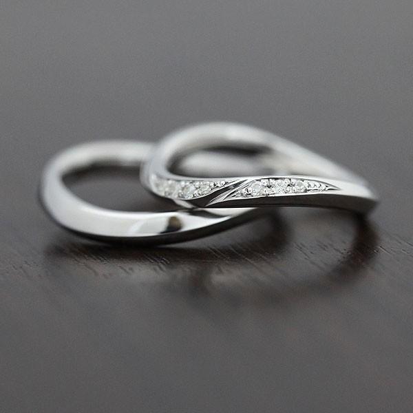 結婚指輪 マリッジリング プラチナ ペアリング PT900 ダイヤ 0.07ct 