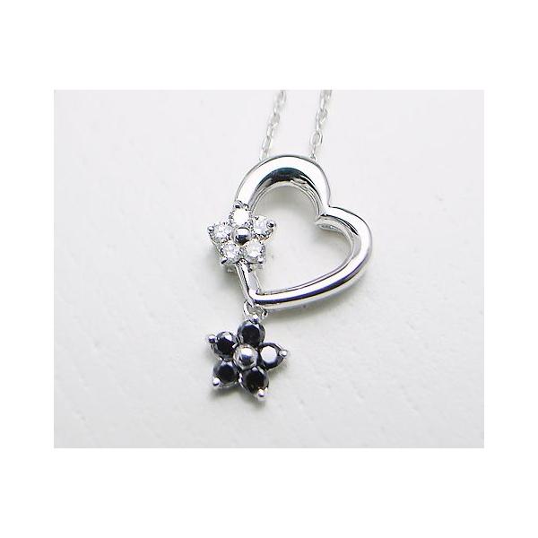 専用 ブラックダイヤモンドのハート型ペンダントネックレス 定番アイテムから新作登場！】ブラックダイヤモンドのハート