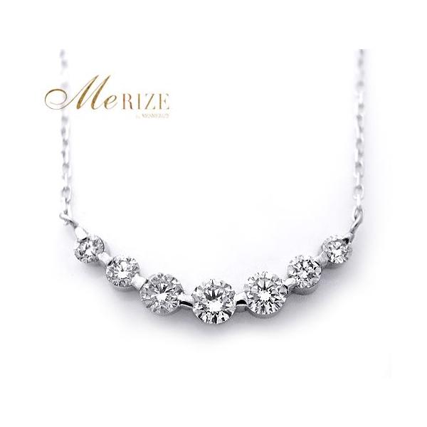 pt900 K18 天然 大粒 ダイヤ 0.54ct ネックレス プラチナ ゴールド各色