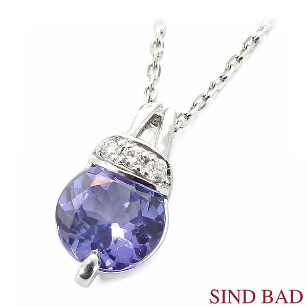 タンザナイト ペンダントヘッド 1.0ct プラチナ Pt ネックレス トップ