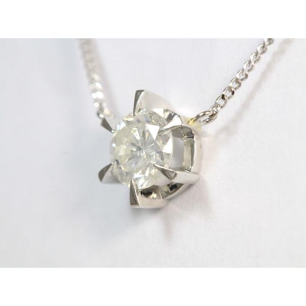 一粒石 プラチナ Pt850 Pt900 ダイヤモンド 中古 0 733ct 中古 ジュエリー ネックレス 新品仕上げ済み ネックレス Netshop 0 733ct 1 とーたる