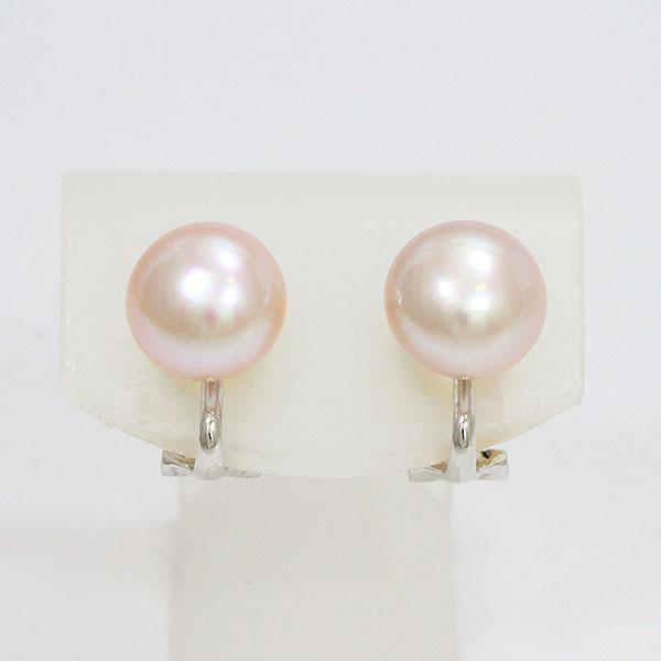 タンスイパール 淡水真珠 イヤリング 14金ホワイトゴールド(K14WG  