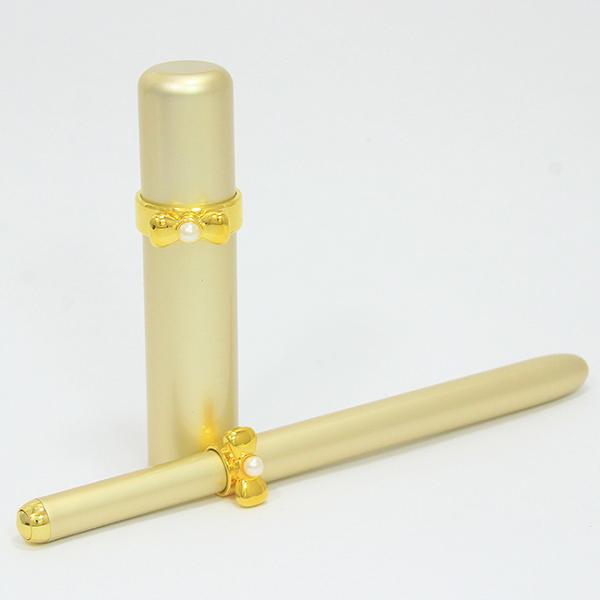 MIKIMOTO リップブラシ&アトマイザー　香水入れ　自宅保管 未使用 MIKIMOTO(ミキモト) アトマイザー 香水入れ リップブラシ 紅筆 リボン