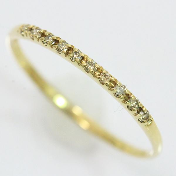 ダイヤモンド 計0.07ct リング 10.5号 10金イエローゴールド(K10YG