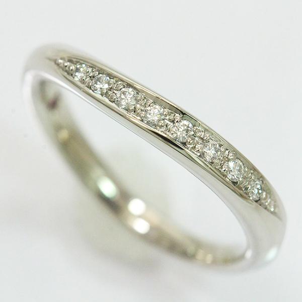 ルビー ダイヤモンド プラチナ900 リング 私的刻印無し ダイヤモンド 計0.08ct/ルビー リング 7号 プラチナ(Pt900) 【中古