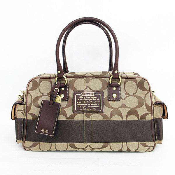 COACH(コーチ) シグネチャー ボストンバッグ 10392 茶 ブラウン  