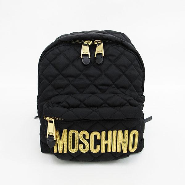 MOSCHINO（モスキーノ) リュック 黒 ブラック ナイロン/ 【ブランド