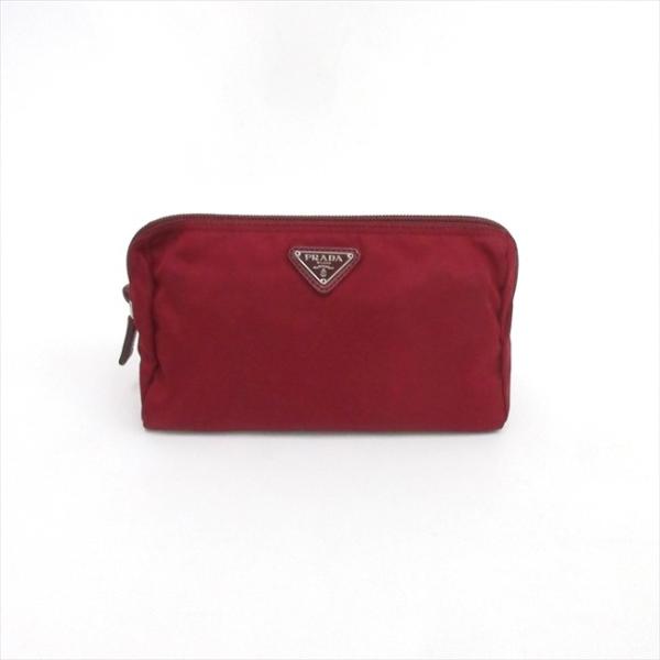 PRADA(プラダ) マルチポーチ ボルドー ナイロン 【ブランド小物