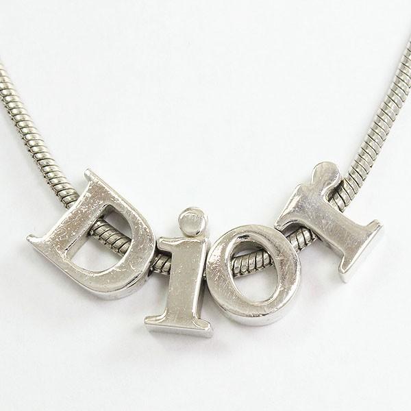 Christian Dior(クリスチャン・ディオール) ネックレス ロゴ シルバー