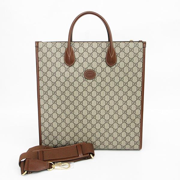 GUCCI(グッチ) GGスプリーム インターロッキングG 2WAYバッグ ハンド