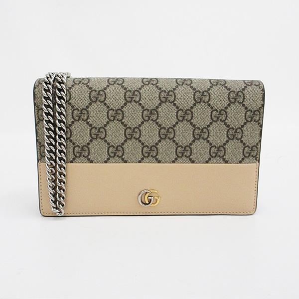 GUCCI(グッチ) GGマーモント チェーンウォレット クラッチ ロング