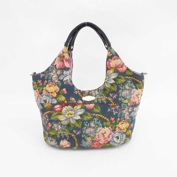 Think Bee！(シンクビー) 花 フラワー トートバッグ ハンド 青系