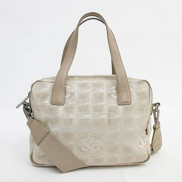 CHANEL(シャネル) ニュートラベルライン 2WAY ショルダー ハンド バッグ ベージュ ナイロン【ブランドバッグ】 【中古】 netshop