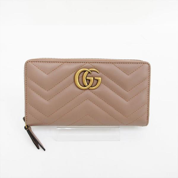 GUCCI(グッチ) GGマーモント 長財布 443123 ブラウンベージュ