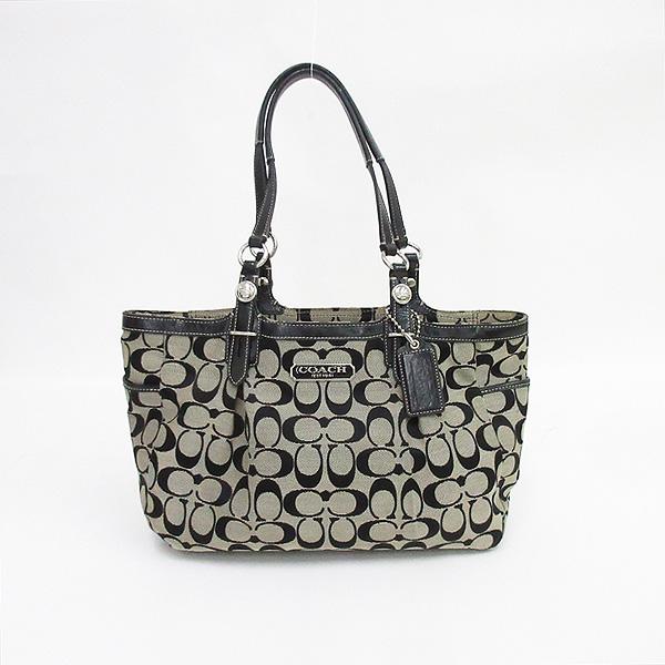 【人気】 COACH コーチ シグネチャー トートバッグ（F16314）ブラック COACH(コーチ) シグネチャー トートバッグ F15146 黒 ブラック