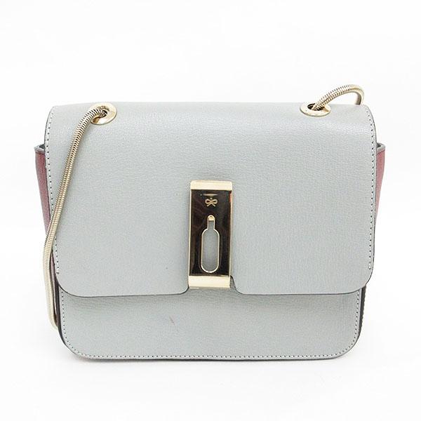ANYA HINDMARCH(アニアハインドマーチ） ショルダーバッグ グレー  