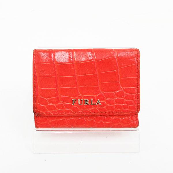 【新品】FURLA フルラ★折り財布 オレンジレッド FURLA（フルラ） 財布 レディース 2つ折り 折財布 コンパクト