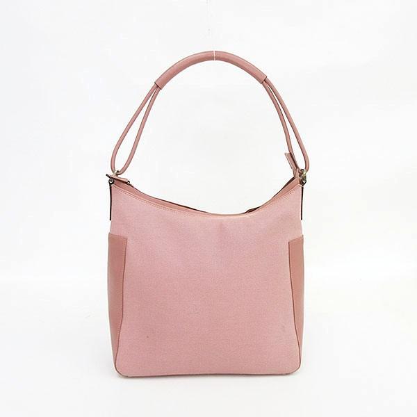 GUCCI(グッチ) ワンショルダーバッグ 77112 ピンク キャンバス×レザー
