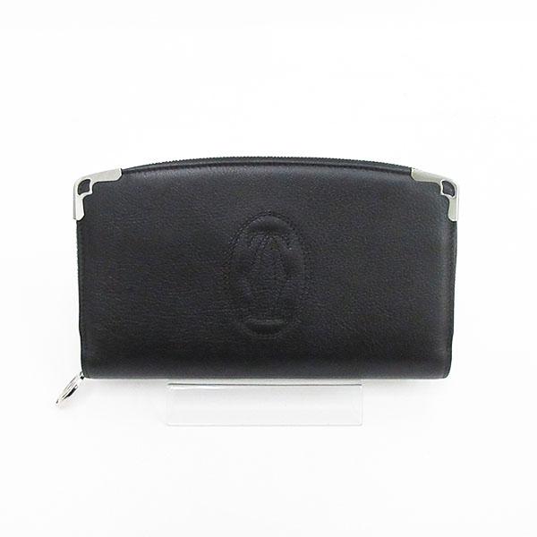 Cartier(カルティエ) マルチェロ ラウンドファスナー長財布 黒