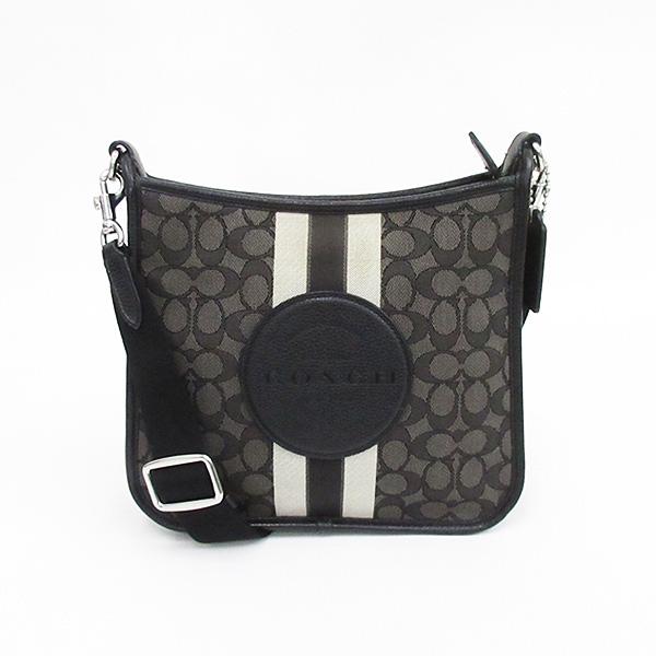 COACH(コーチ) デンプシース トライプ ショルダーバッグ CA195 黒