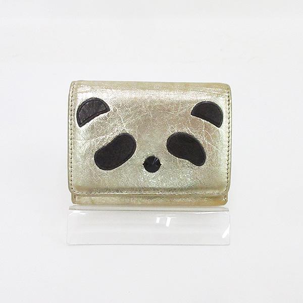 アンテプリマ　パンダ　三つ折り財布　ゴールド ANTEPRIMA(アンテプリマ) パンダ 三つ折り財布 ゴールド / 【ブランド