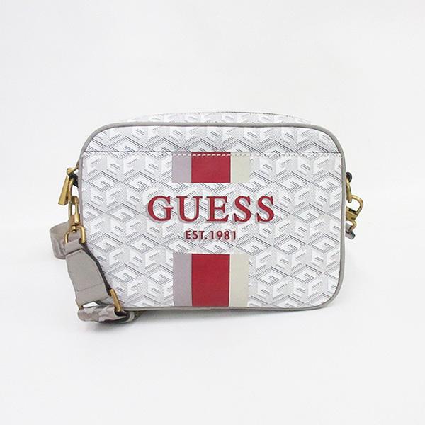 GUESS(ゲス) ロングショルダーバッグ 斜め掛け 白 ホワイト