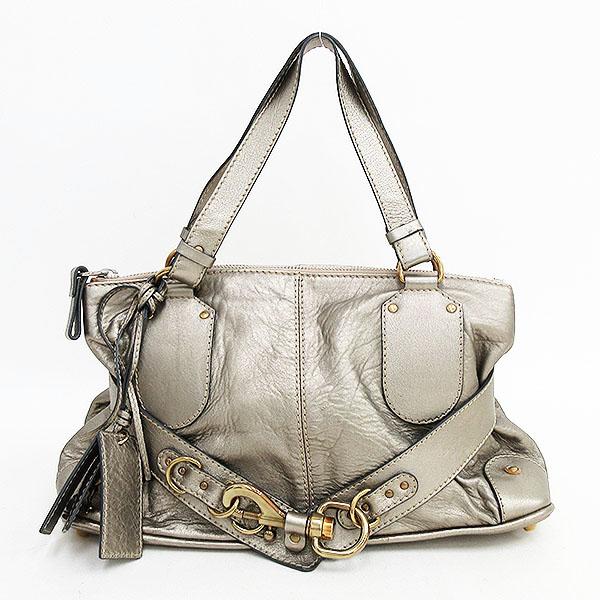 Chloe クロエ ケララ トートバッグ ブロンズ系 ブランドバッグ 中古 レザー Netshop 超人気 専門店