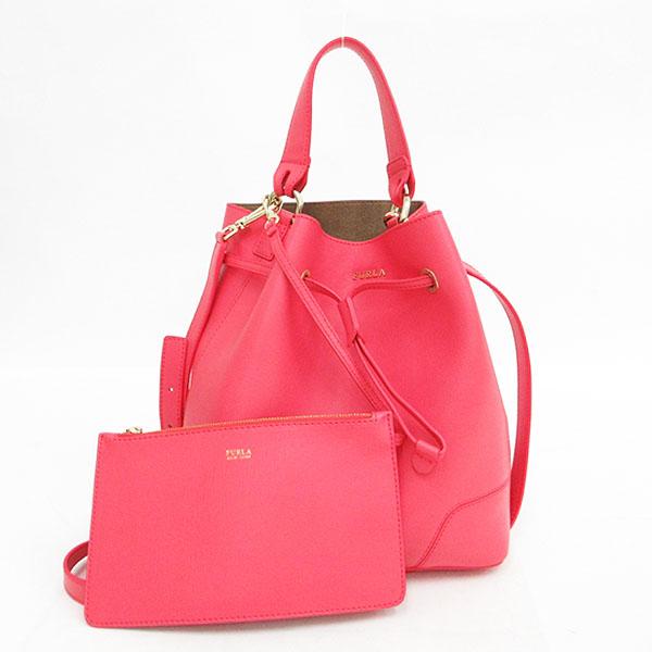 FURLA(フルラ) 巾着 2WAYバッグ ハンド ロングショルダー 斜め掛け  