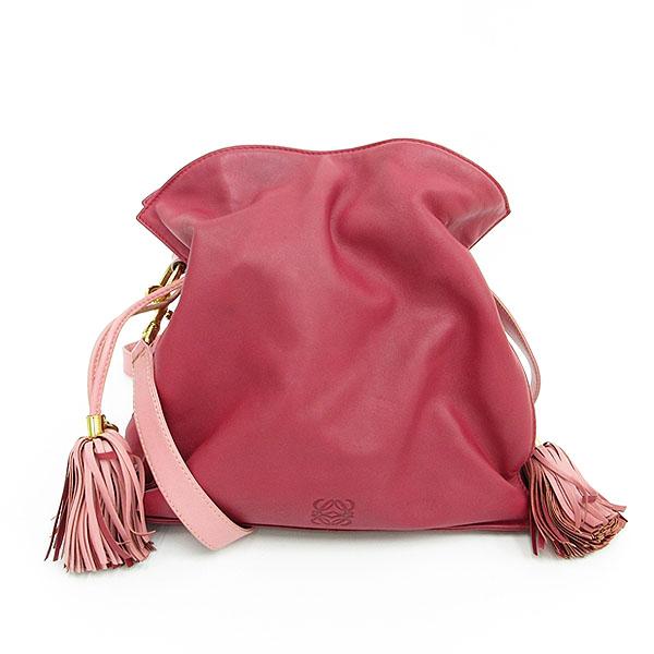 LOEWE(ロエベ) フラメンコ30 ロングショルダーバッグ 斜め掛け 赤 