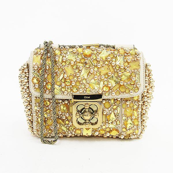 Chloe クロエ エルシー ビジュー チェーンショルダーバッグ ゴールド レザー ブランドバッグ 中古 Netshop 1 とーたる 通販 Yahoo ショッピング