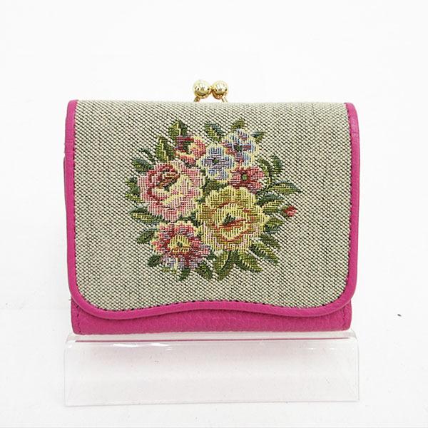 Think Bee シンクビー フラワー 二つ折り財布 がま口 ピンク ブランドバッグ 中古 Nb Netshop 1 とーたる 通販 Yahoo ショッピング