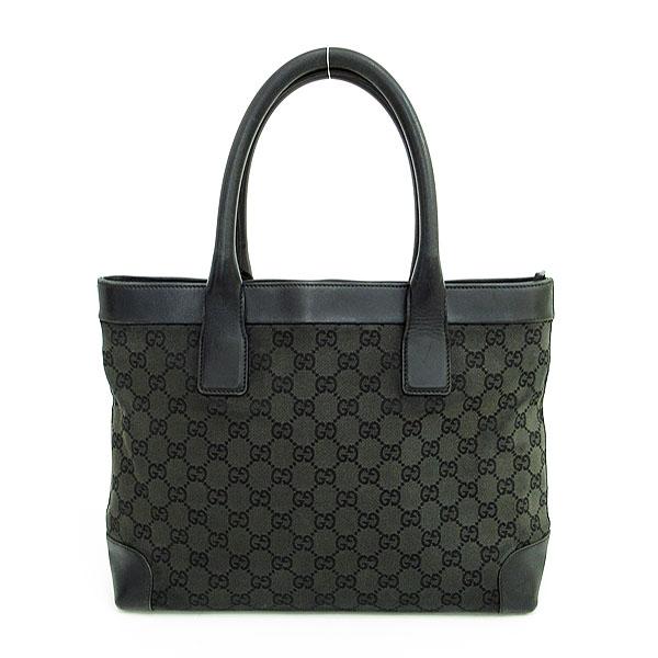 GUCCI グッチ GGキャンバス ハンドバッグ ブラック ブランド