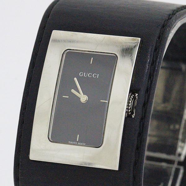 GUCCI(グッチ) バングル 7800L ステンレススチール(SS)/レザー