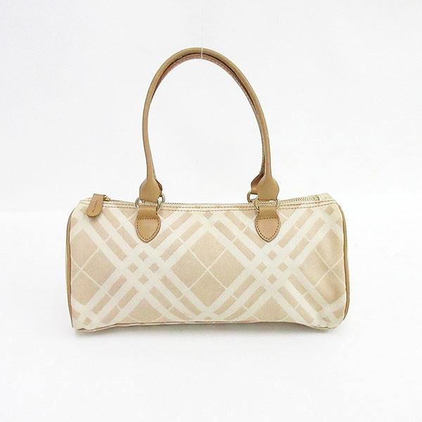 バーバリーブルーレーベル　ハンドバッグ　ノバチェック　ベージュ　日本製　バッグ BURBERRY BLUE LABEL(バーバリーブルーレーベル) チェック柄