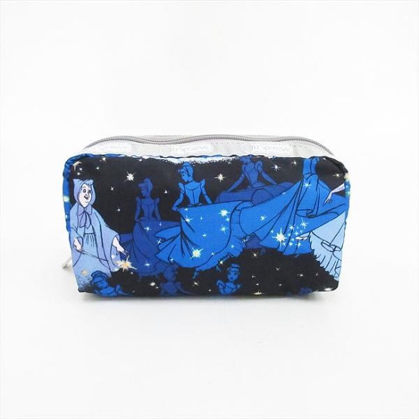 LeSportsac×Disney（レスポートサック） シンデレラ ポーチ 青 ブルー