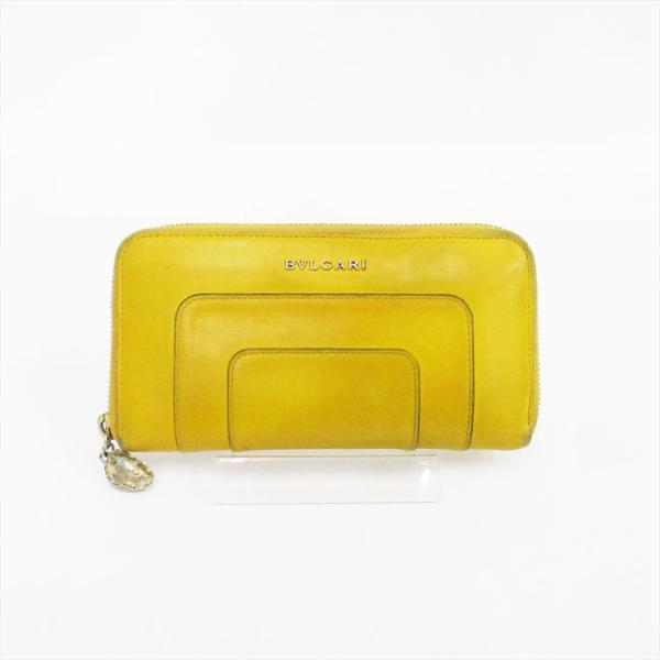 BVLGARI(ブルガリ) セルペンティ 長財布 黄色 イエロー レザー