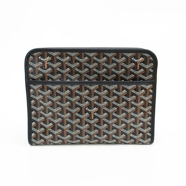 GOYARD(ゴヤール) ヘリンボーン ジュバンスMM クラッチバッグ 黒