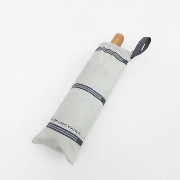 LOUIS VUITTON グレー ストライプ傘 LOUIS VUITTON グレー ストライプ