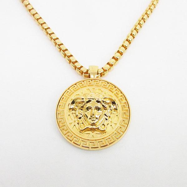 国内正規品 VERSACE メデューサ グルカ ゴールド エナメル ネックレス 国内正規品 VERSACE メデューサ グルカ ゴールド エナメル ネックレス