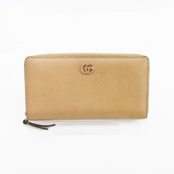 グッチ GUCCI 長財布 GGマーモント ラウンドファスナー 456117 ベージュ GG Marmont グッチ 財布 GUCCI ラウンドファスナー長財布 レディース