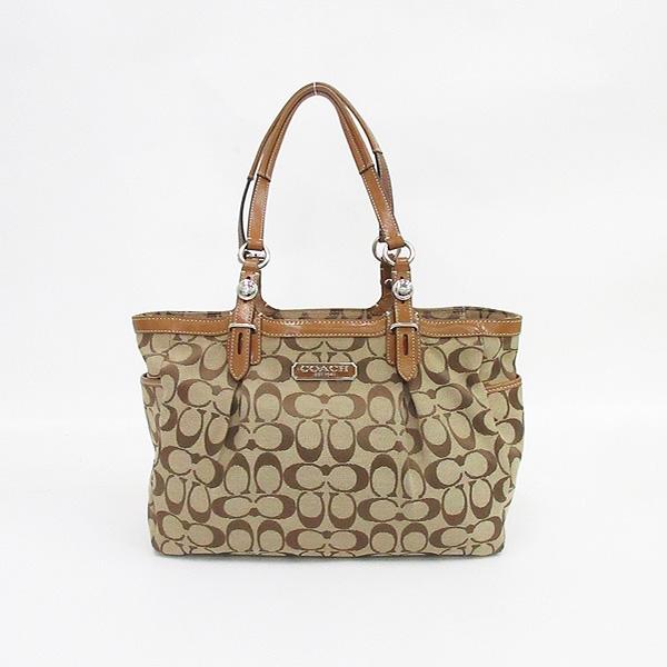 新品未使用 COACH シグネチャー トートバッグ F15146 茶 A4 COACH(コーチ) シグネチャー トートバッグ F15146 茶 ブラウン