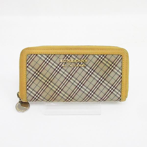 数量限定 レア バーバリー ブルーレーベル Burberry 長財布 ロゴ BURBERRY BLUE LABEL(バーバリーブルーレーベル) チェック柄 長財布