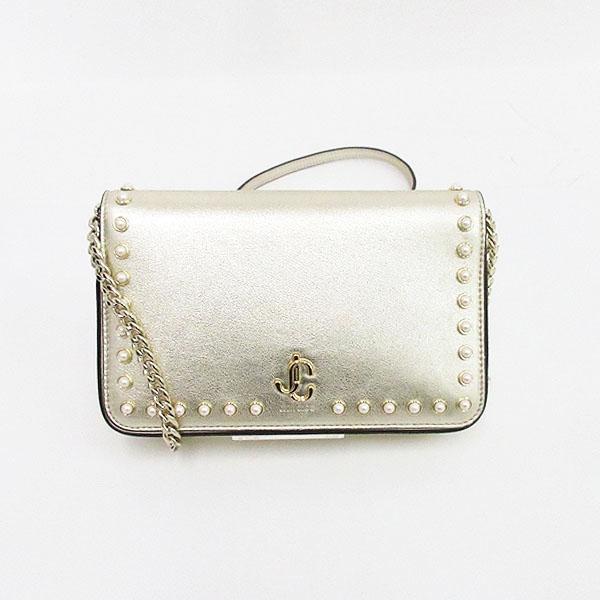 美品 ジミーチュウ ヴァレンヌ チェーン ショルダー パーティーバッグ カード JIMMY CHOO（ジミーチュウ） ヴェレンヌ チェーンショルダーバッグ