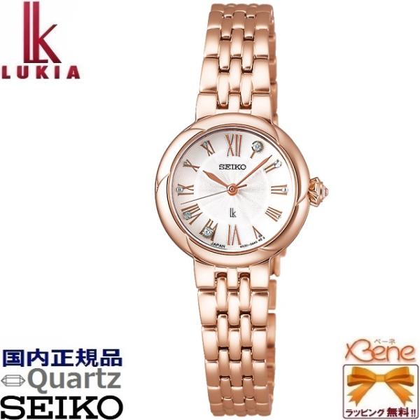 稼働 SEIKO LUKIA デイト 腕時計 新品電池 クォーツ LUKIA '24-10 [ピオニー] 日本製 正規新品 SEIKO Grow 丸型 クオーツ