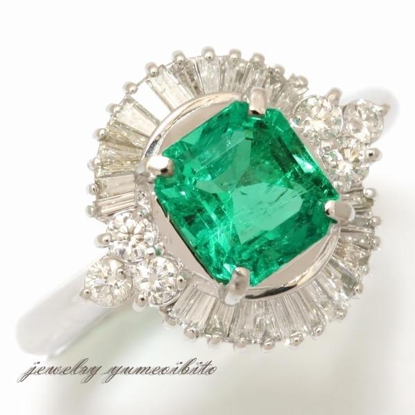 PT エメラルド ダイヤモンド リング : ジュエリー夢追人 - 通販  