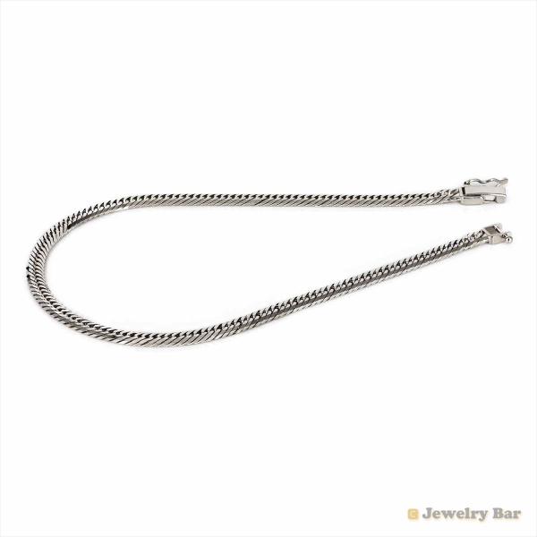 人気定番の K18WG chain Necklace white gold 10g 50cm abamedyc.com